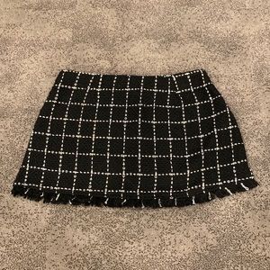 Tobi | Tweed Check Mini Skirt